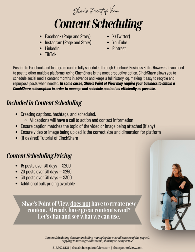 Shae's Point of View Pricing - March 17th, 2026